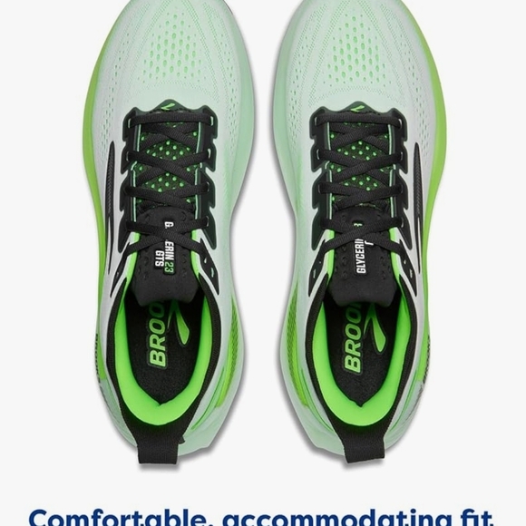 Brooks Men’s Glycerin GTS 23 Supportive Running Brooks Men's Green Running Shoes - Picture 5 of 11